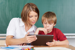Teaching with tablet